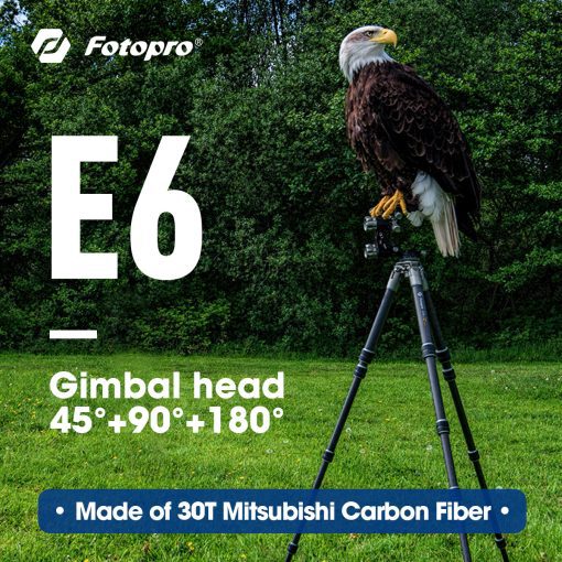 Fotopro E6 Eagle Series Gimbal head tripod - Image 2