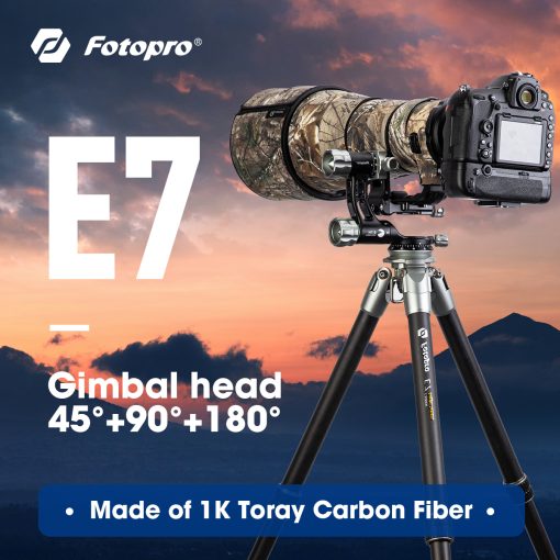 Fotopro E7 Eagle Series Gimbal head tripod - Image 2