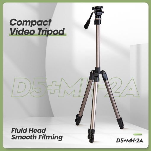 D5+MH-2A Compact Video Tripod - Image 2