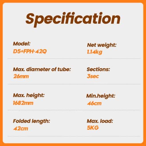 D5+42Q Basic Tripod - Image 10