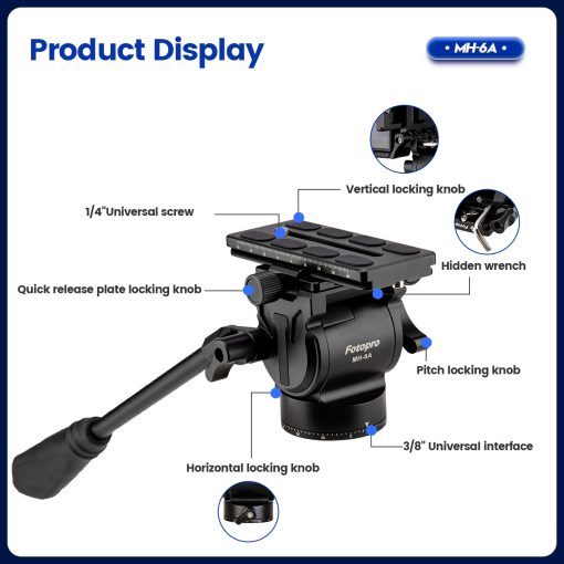Metal Fluid Video Head MH-6A - Image 14