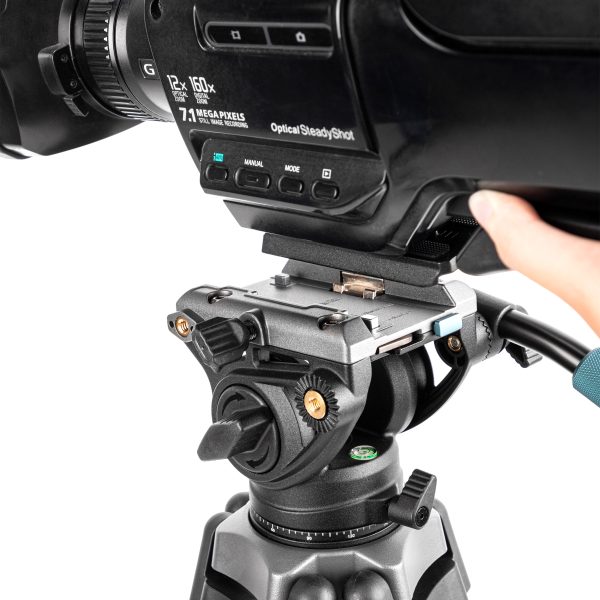 DV-3A Pro Heavy-Duty Fluid head video tripod - Image 12