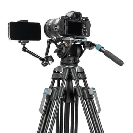 DV-3A Pro Heavy-Duty Fluid head video tripod - Image 8