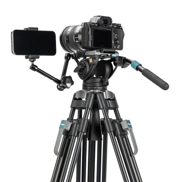 DV-3A Pro Heavy-Duty Fluid head video tripod - Image 8
