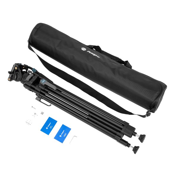 DV-3A Pro Heavy-Duty Fluid head video tripod - Image 14
